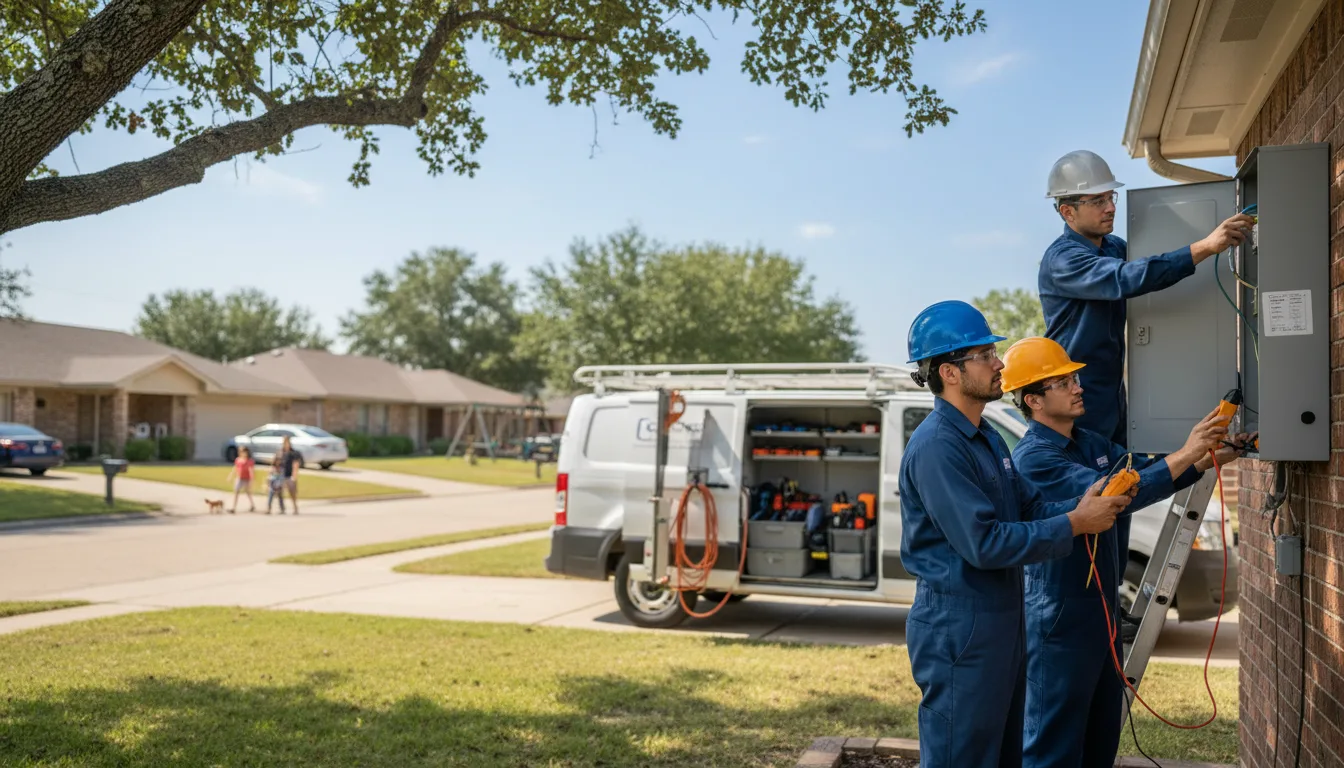 Certified electrician providing emergency electrical services in Claunch, NM